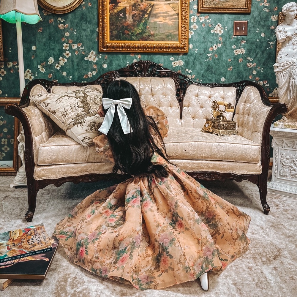 Selkie Cherry Blossom Royal Puff Dress